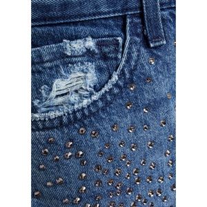J BRAND crystal-embellished  high-rise jeans